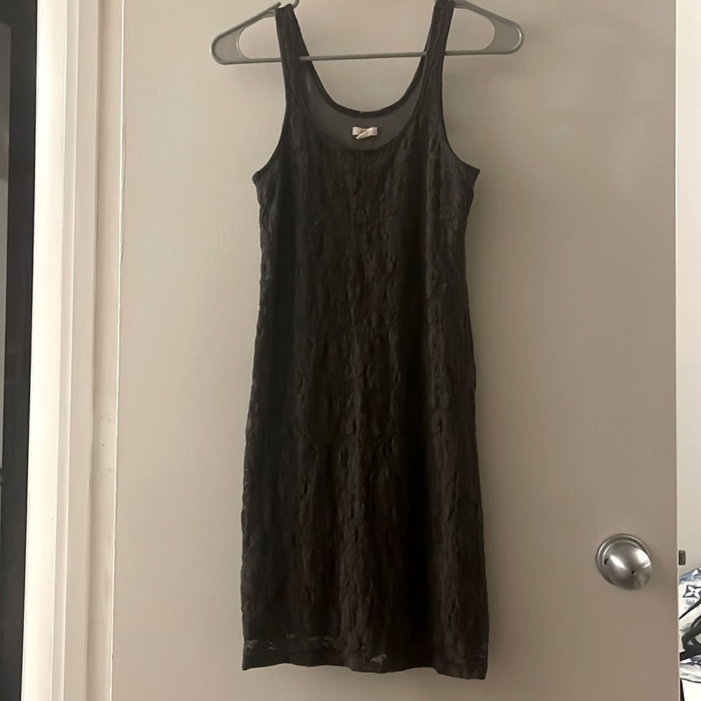 Lace grey mini